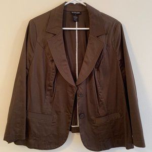 Lane Bryant brown jacket sz 20
